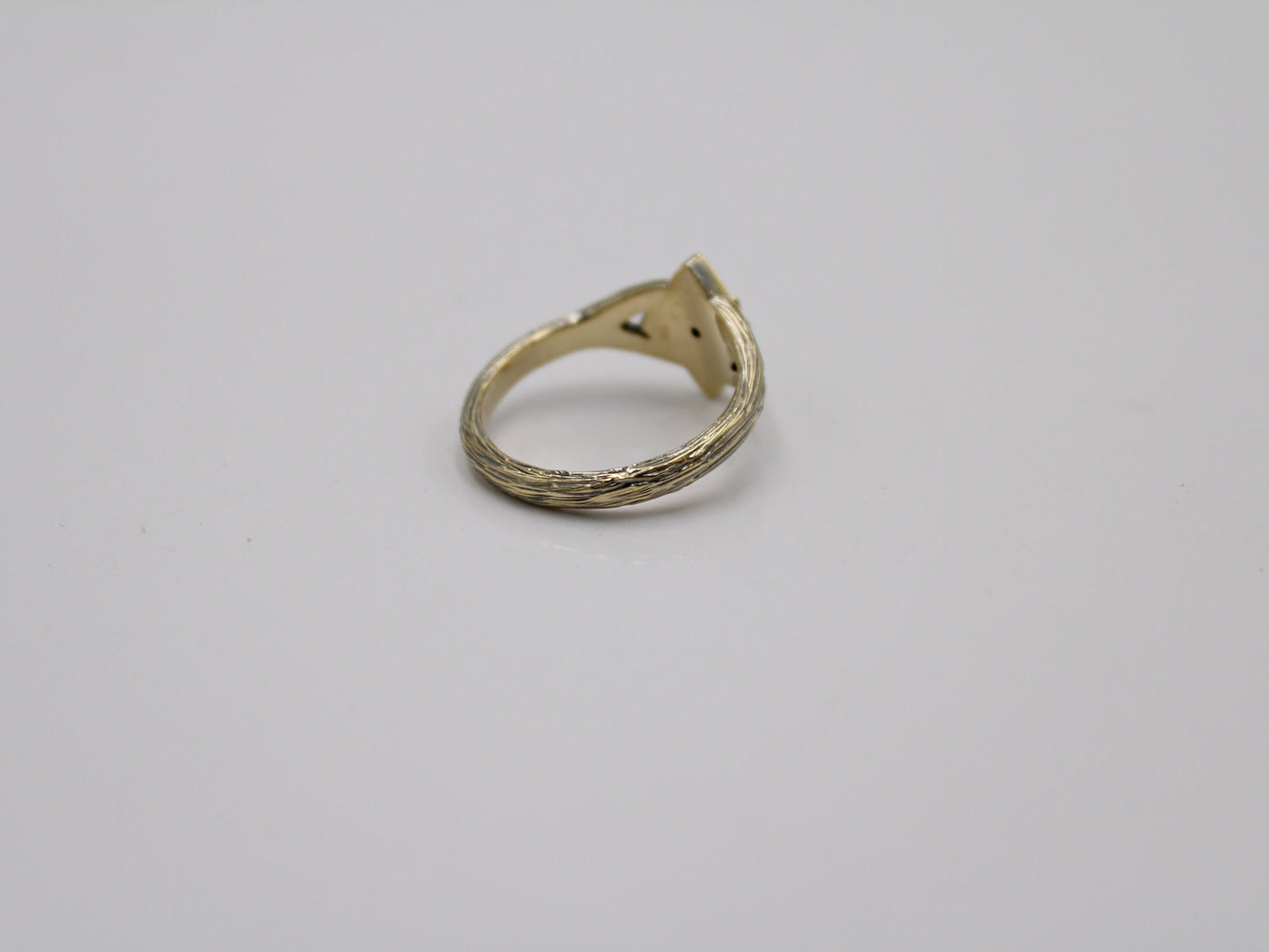 Lunar Bloom - Amethyst Gold Lotus Engagement Ring