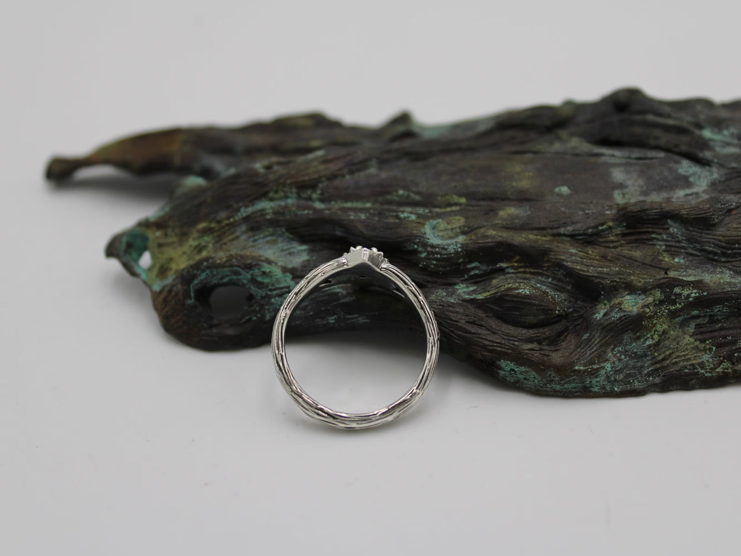 Lunar Bloom - Amethyst Lotus Engagement Ring