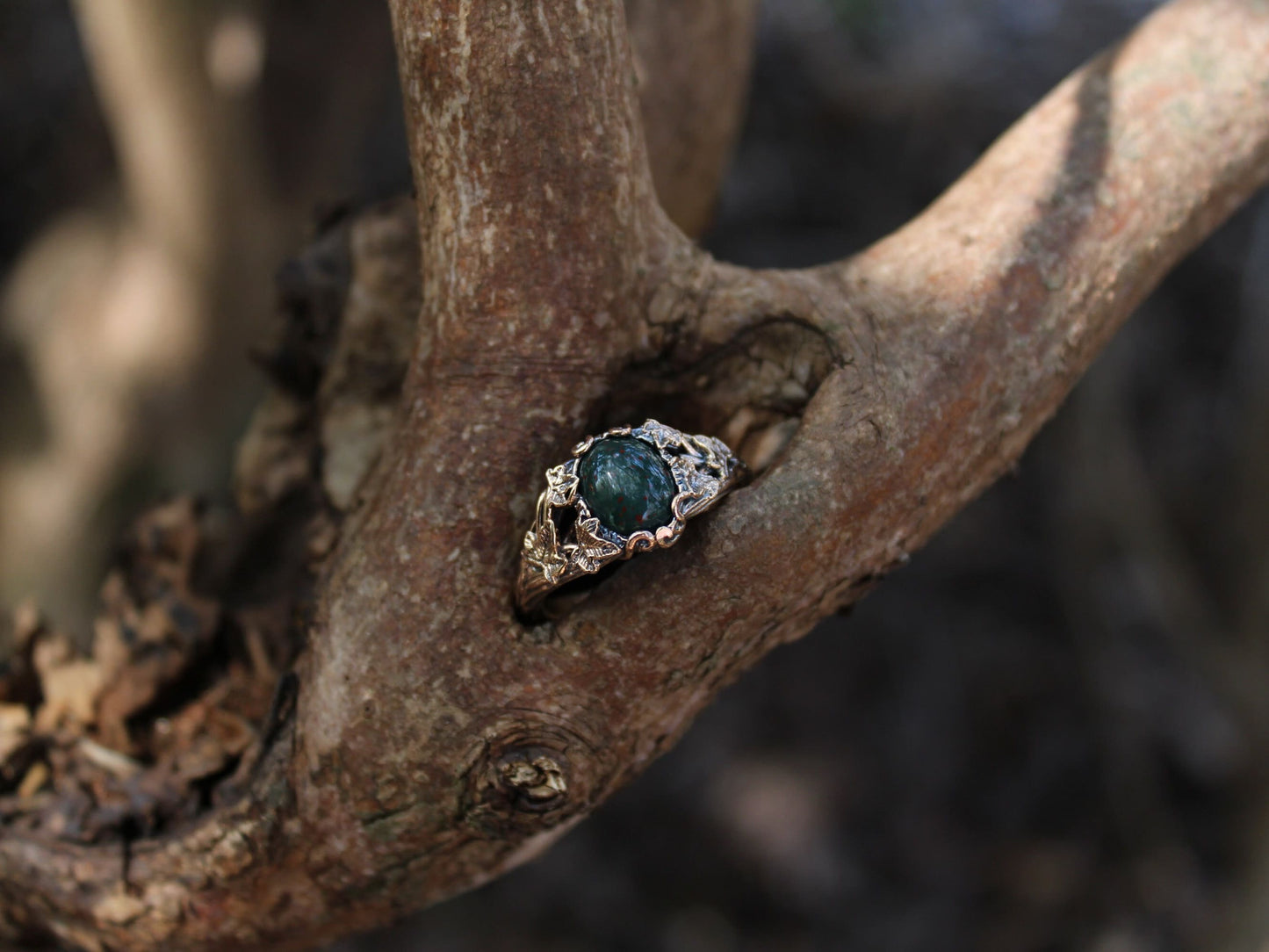 Golden Bloodstone Ivy - JF Fantasy Jewelry