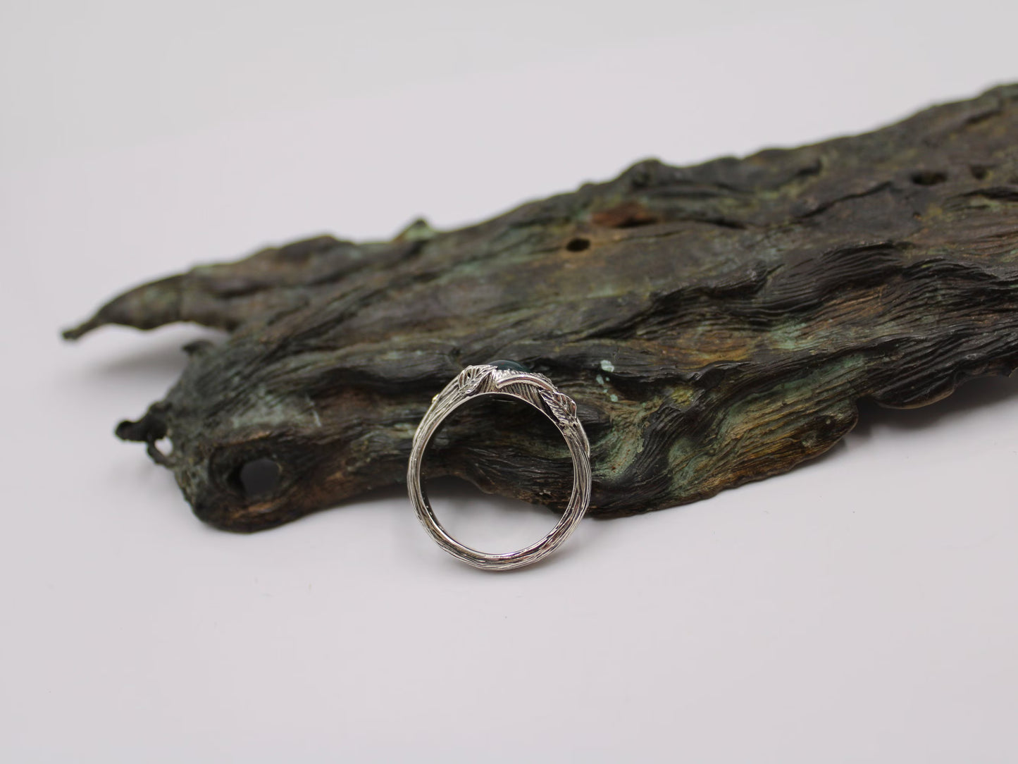 Bloodstone Leaf Ring