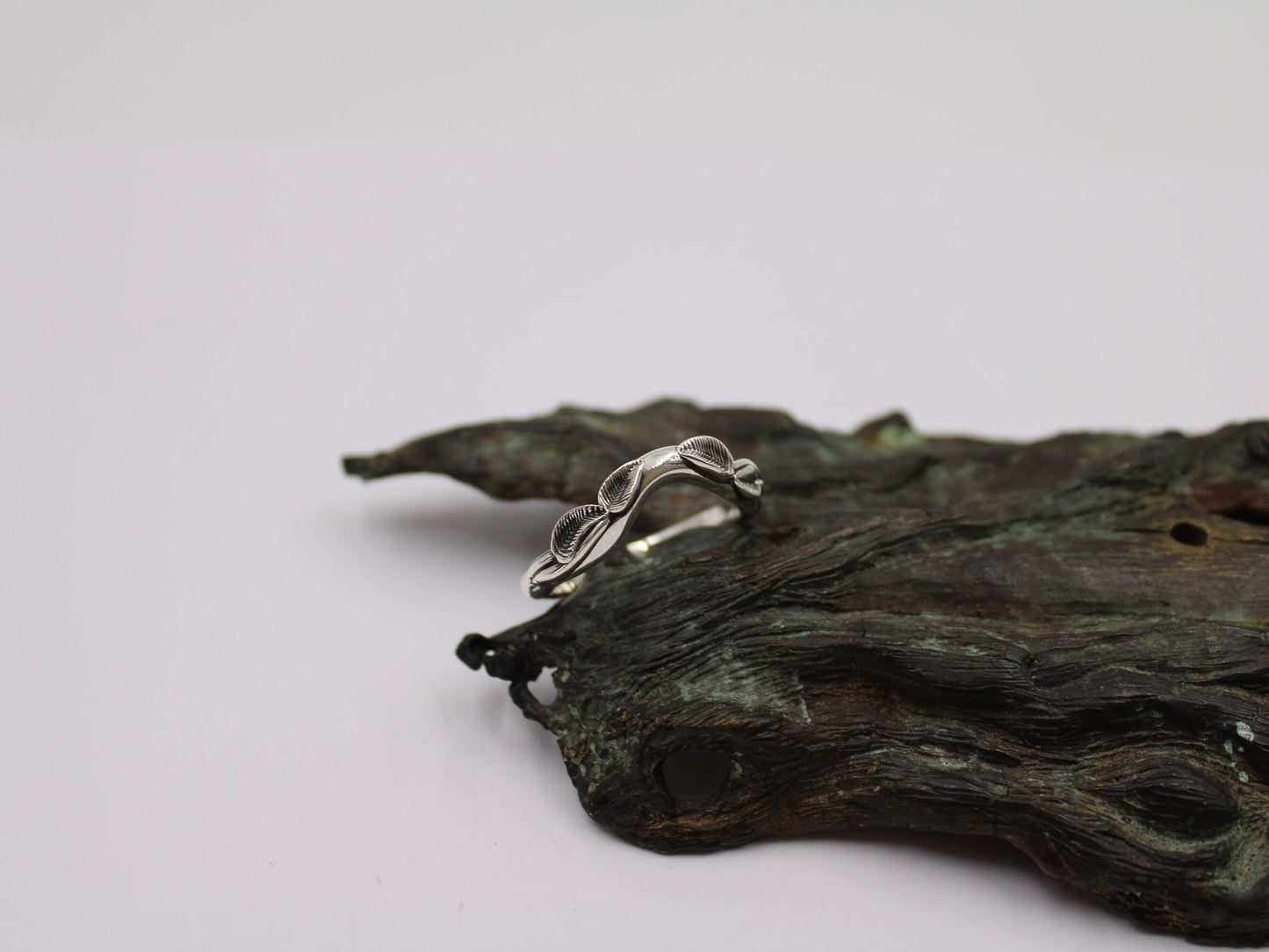 Radiant Bloom Set - Sterling Silver Green CZ Lotus Bridal Set - JF Fantasy Jewelry