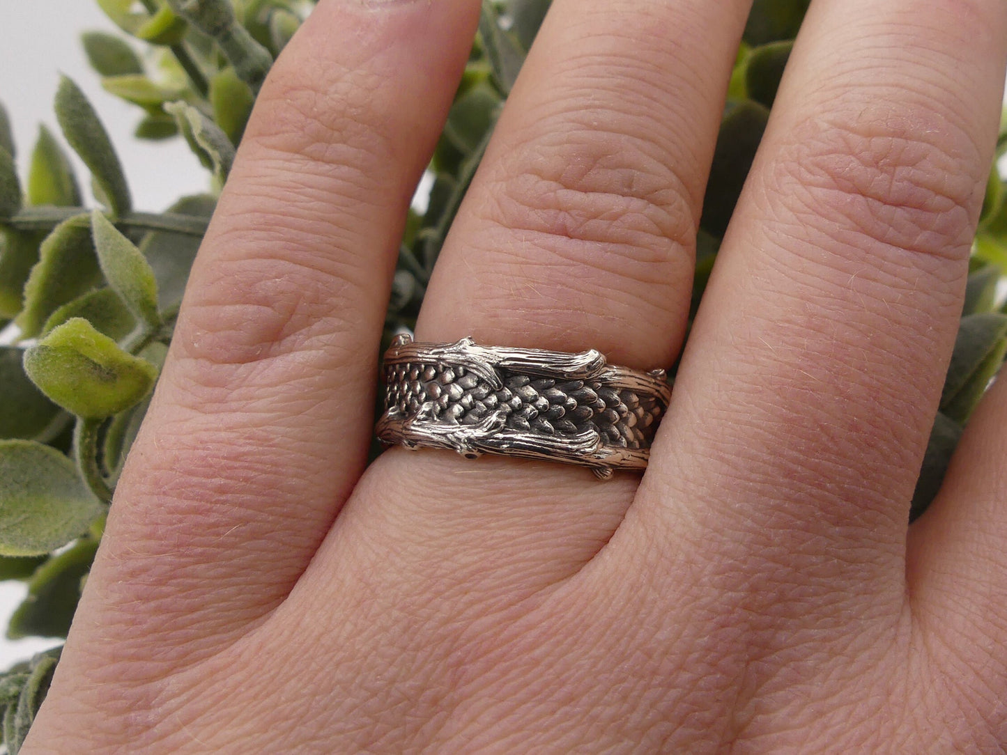 Serpent's Forest Wide Ring - JF Fantasy Jewelry