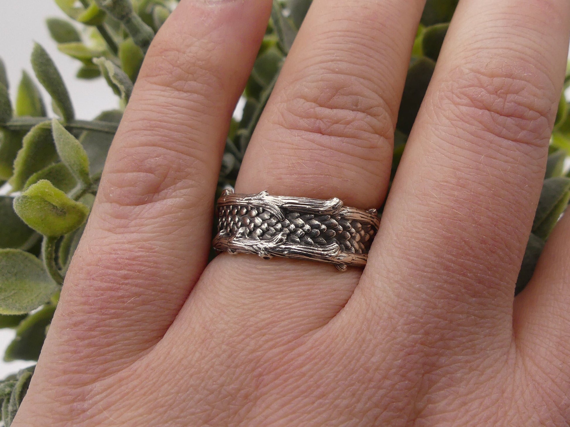 Serpent's Forest Wide Ring - JF Fantasy Jewelry