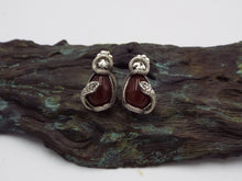 Load image into Gallery viewer, Carnelian Snake Earrings - JF Fantasy Jewelry
