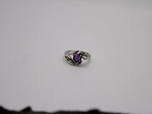 Load image into Gallery viewer, Leafy Trails - Amethyst Snail Ring
