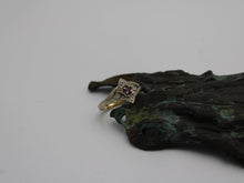 Load image into Gallery viewer, Lunar Bloom, Amethyst Gold Lotus Engagement Ring
