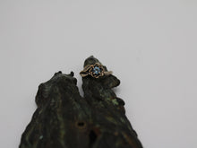 Load image into Gallery viewer, Sea of Petals, Aquamarine Gold Lotus Engagement Ring
