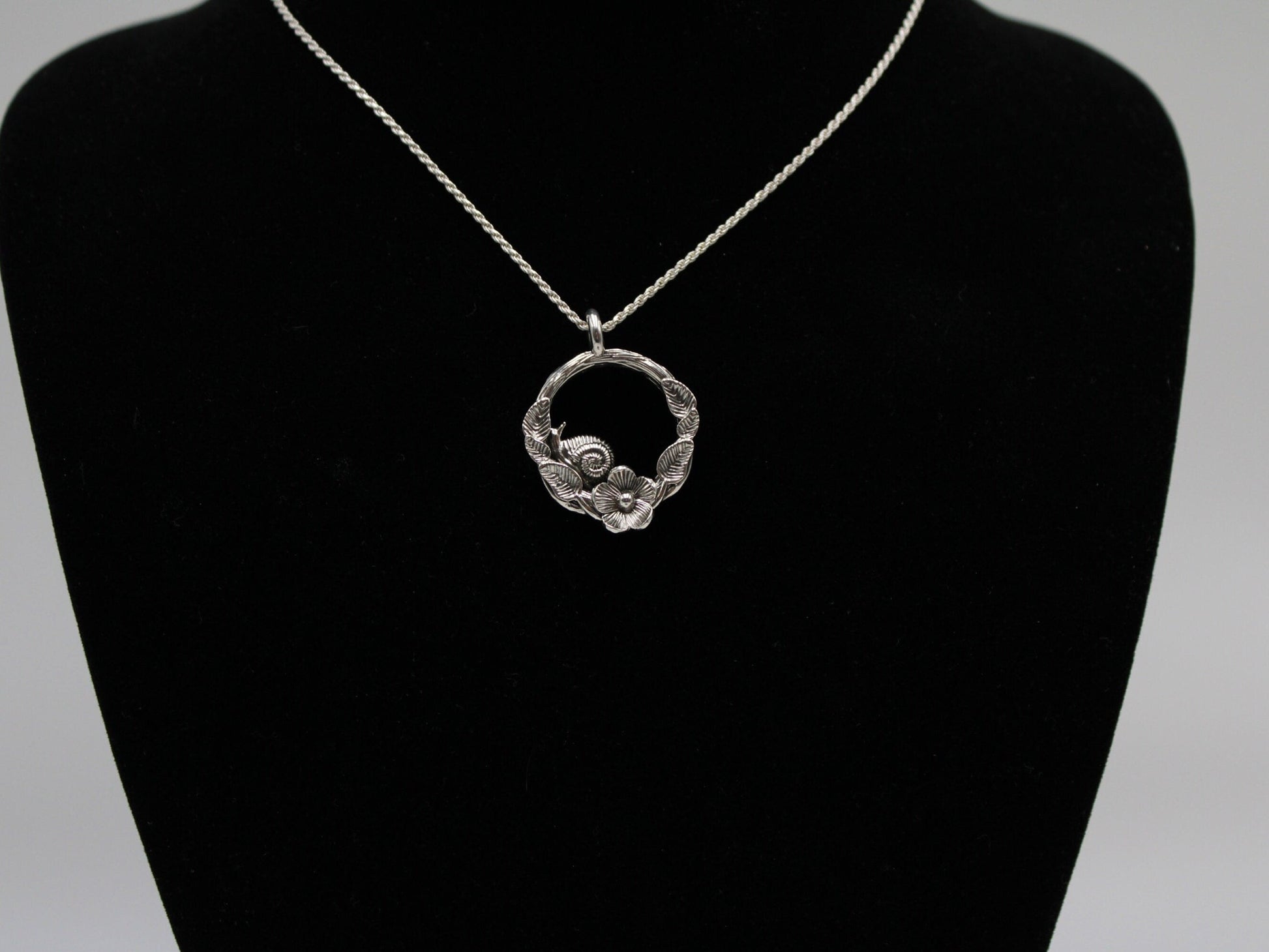 Spiral Blooms Snail Pendant - JF Fantasy Jewelry