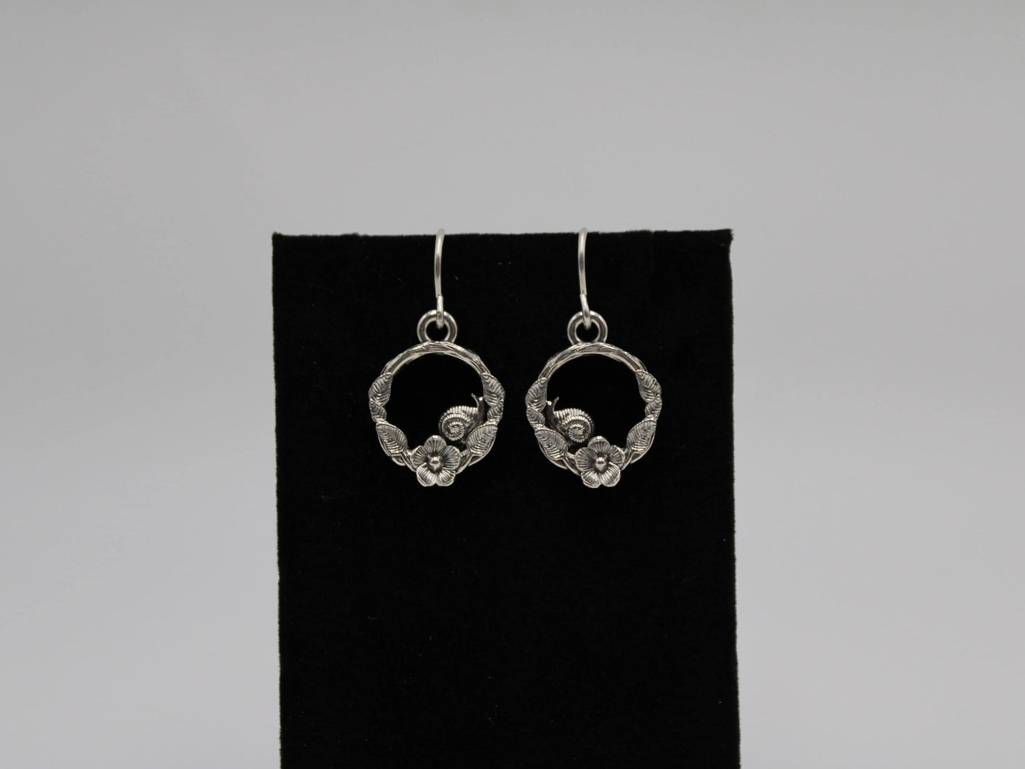 Spiral Blooms Snail Earrings
