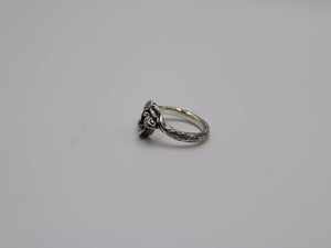 Leafy Trails - Black Onyx Snail Ring