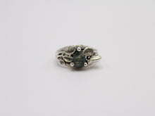 Load image into Gallery viewer, Garden Journey - Moss Agate Leaf Snail Ring
