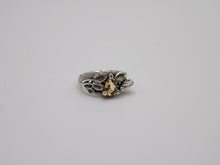 Load image into Gallery viewer, Garden Journey - Citrine Leaf Snail Ring
