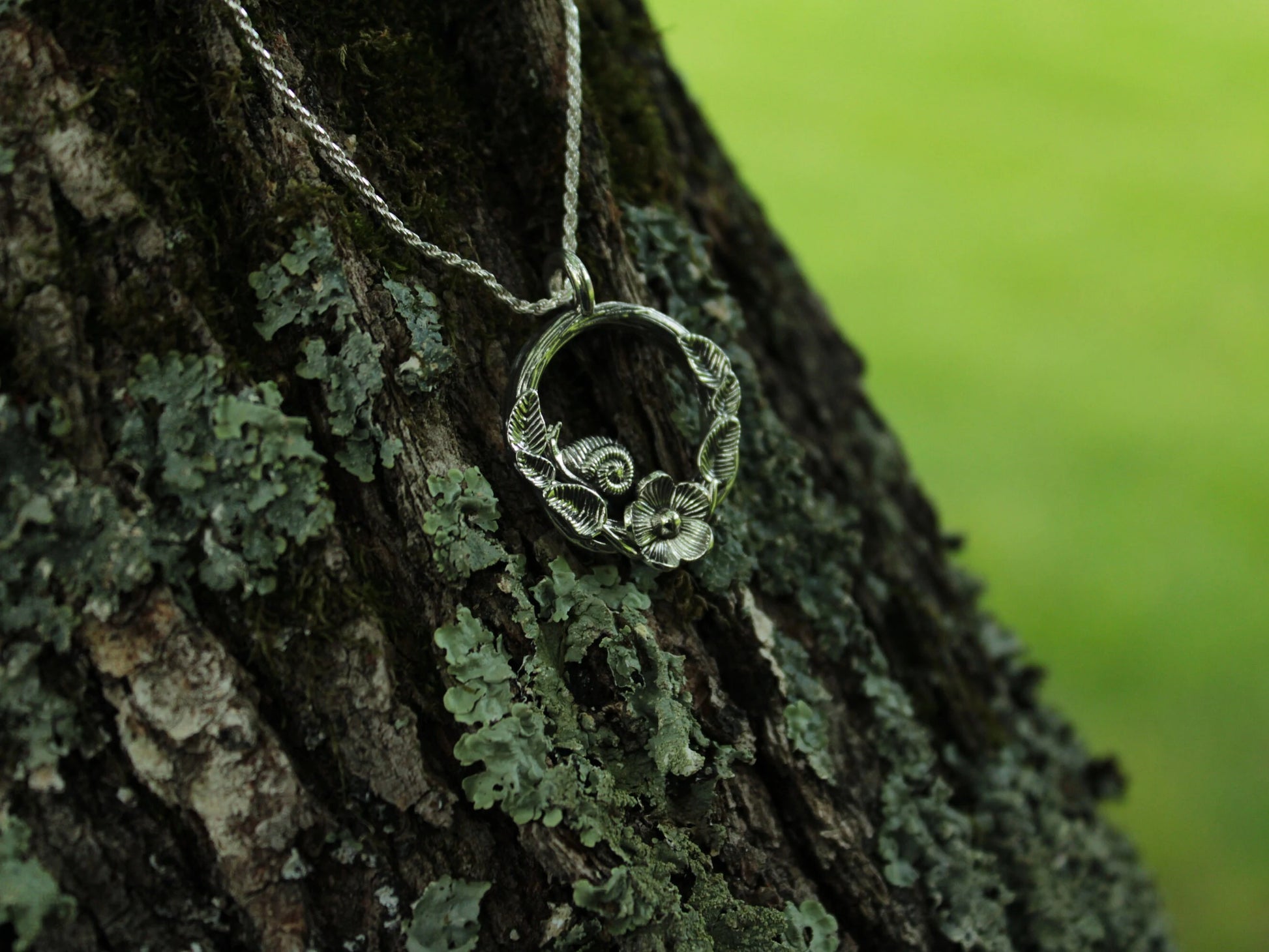 Spiral Blooms Snail Pendant - JF Fantasy Jewelry