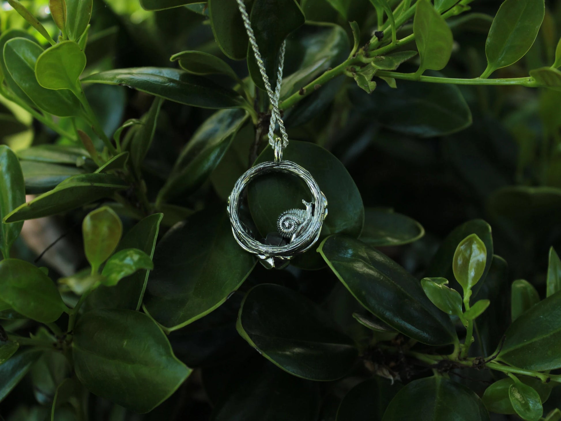 Spiral Blooms Snail Pendant - JF Fantasy Jewelry