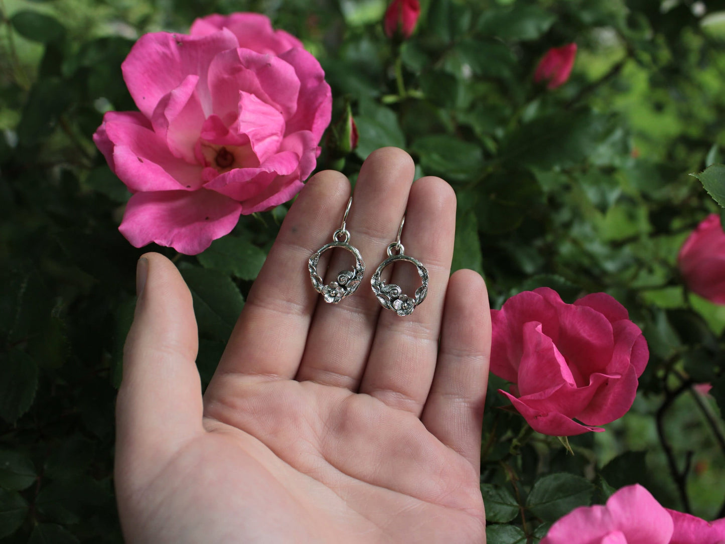 Spiral Blooms Snail Earrings