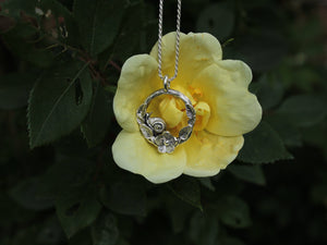 Spiral Blooms Snail Pendant