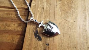 Knights Medallion Sterling silver pendant - JF Fantasy Jewelry