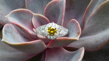 Load image into Gallery viewer, Yellow Diamond Engagement Ring - JF Fantasy Jewelry
