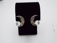 Load image into Gallery viewer, Crescent Moon earrings - JF Fantasy Jewelry
