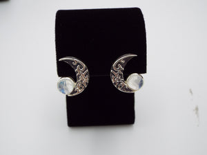 Crescent Moon earrings - JF Fantasy Jewelry