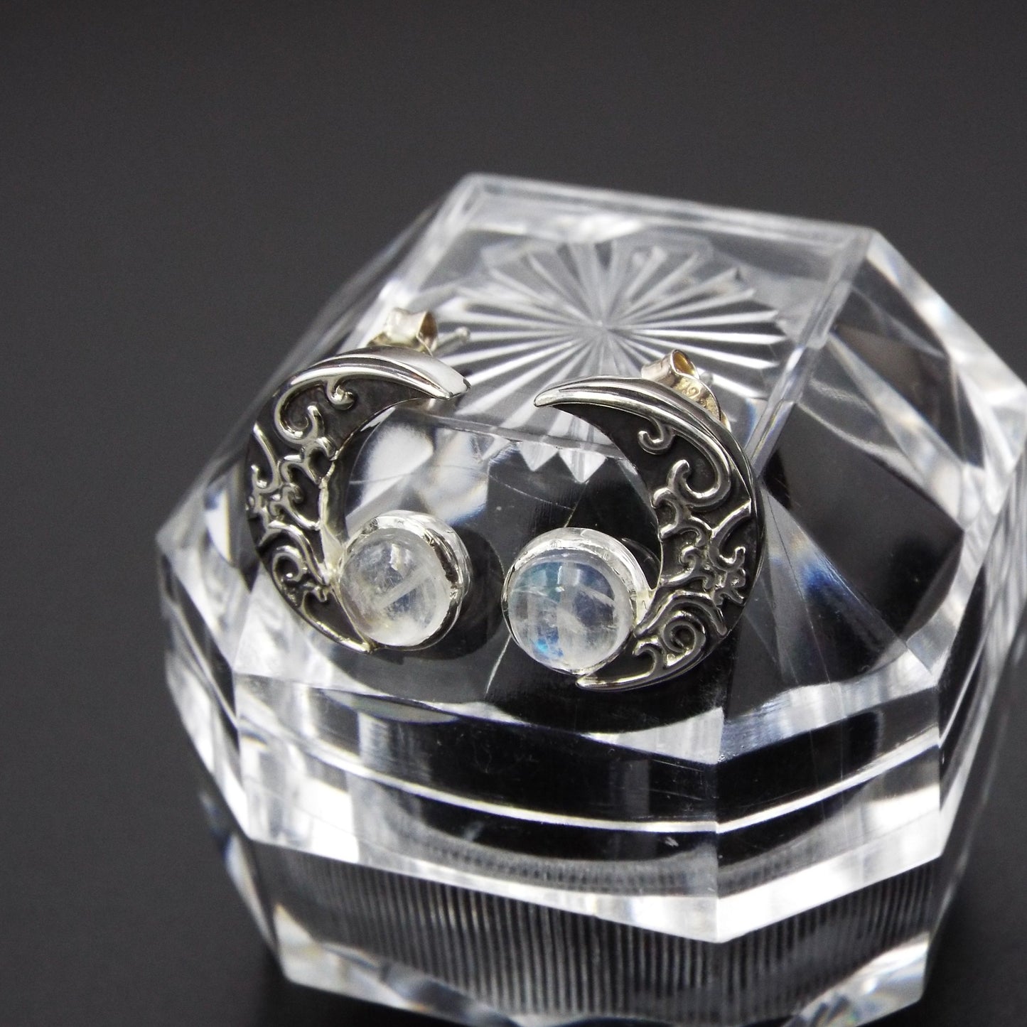 Crescent Moon earrings - JF Fantasy Jewelry