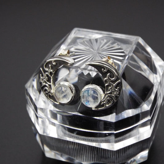 Crescent Moon earrings - JF Fantasy Jewelry