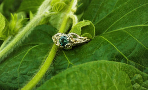 Gold Kraken Engagement Ring - JF Fantasy Jewelry