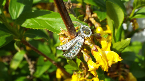 Sapphire fairy ring - JF Fantasy Jewelry