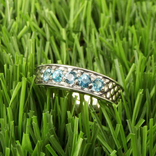 Dragon-scale Topaz band - JF Fantasy Jewelry