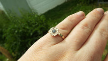 Load image into Gallery viewer, yellow gold sunflower ring - JF Fantasy Jewelry
