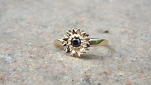 Load image into Gallery viewer, yellow gold sunflower ring - JF Fantasy Jewelry
