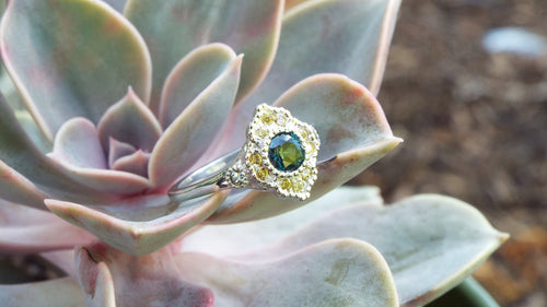 Spring sapphire ring - JF Fantasy Jewelry