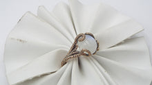 Load image into Gallery viewer, Moonstone Fantasy Engagement ring in 14k gold - JF Fantasy Jewelry
