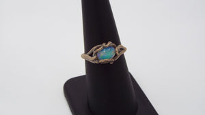 Opal Kraken ring in solid 14k gold - JF Fantasy Jewelry