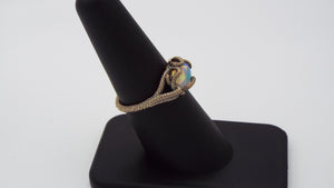 Opal Kraken ring in solid 14k gold - JF Fantasy Jewelry
