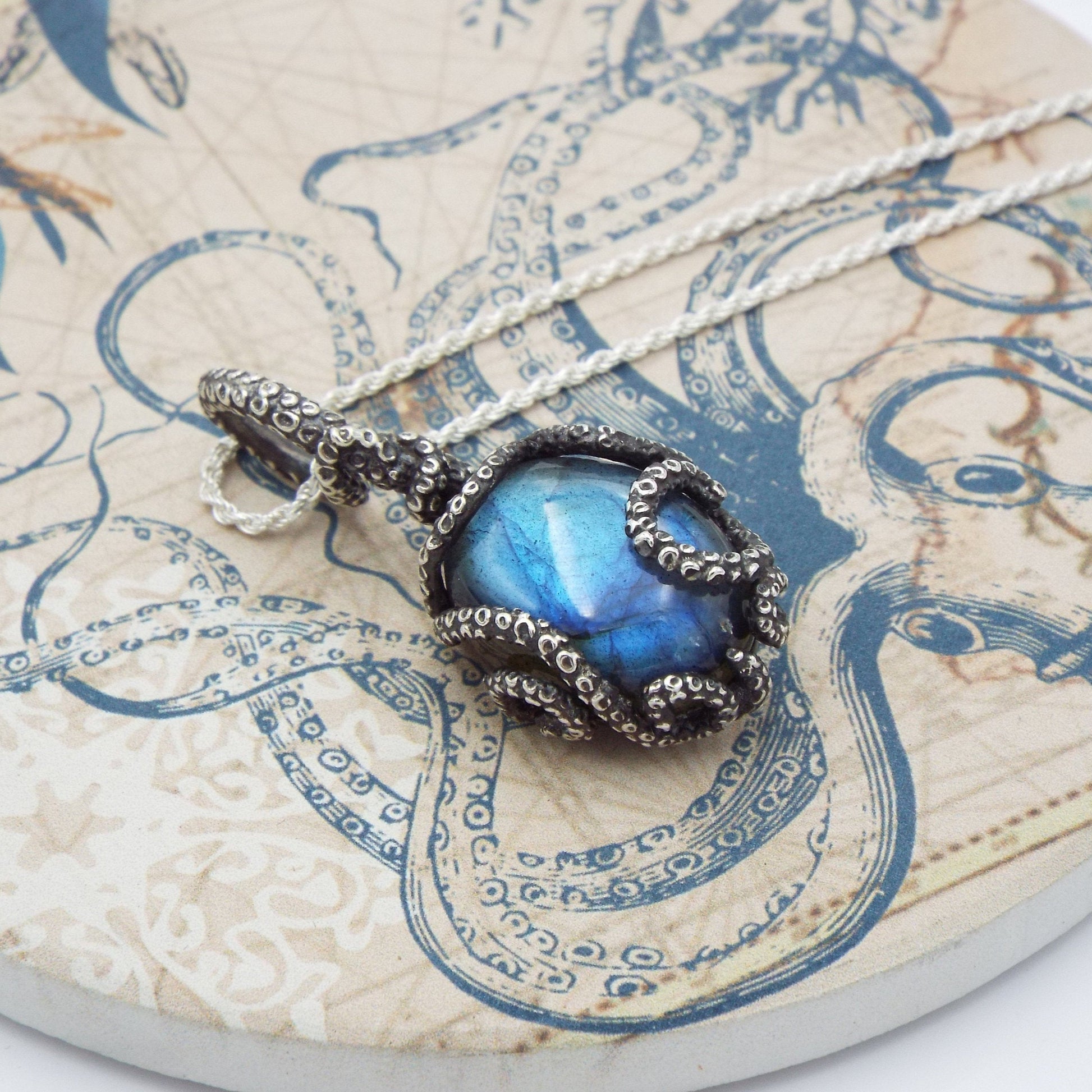 Kraken Labradorite Necklace - JF Fantasy Jewelry