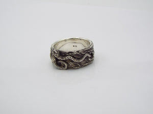 Snakes Intertwined Wide Band - JF Fantasy Jewelry