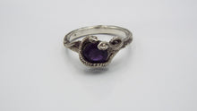 Load image into Gallery viewer, Amethyst Snake Cathedral Style ring - JF Fantasy Jewelry
