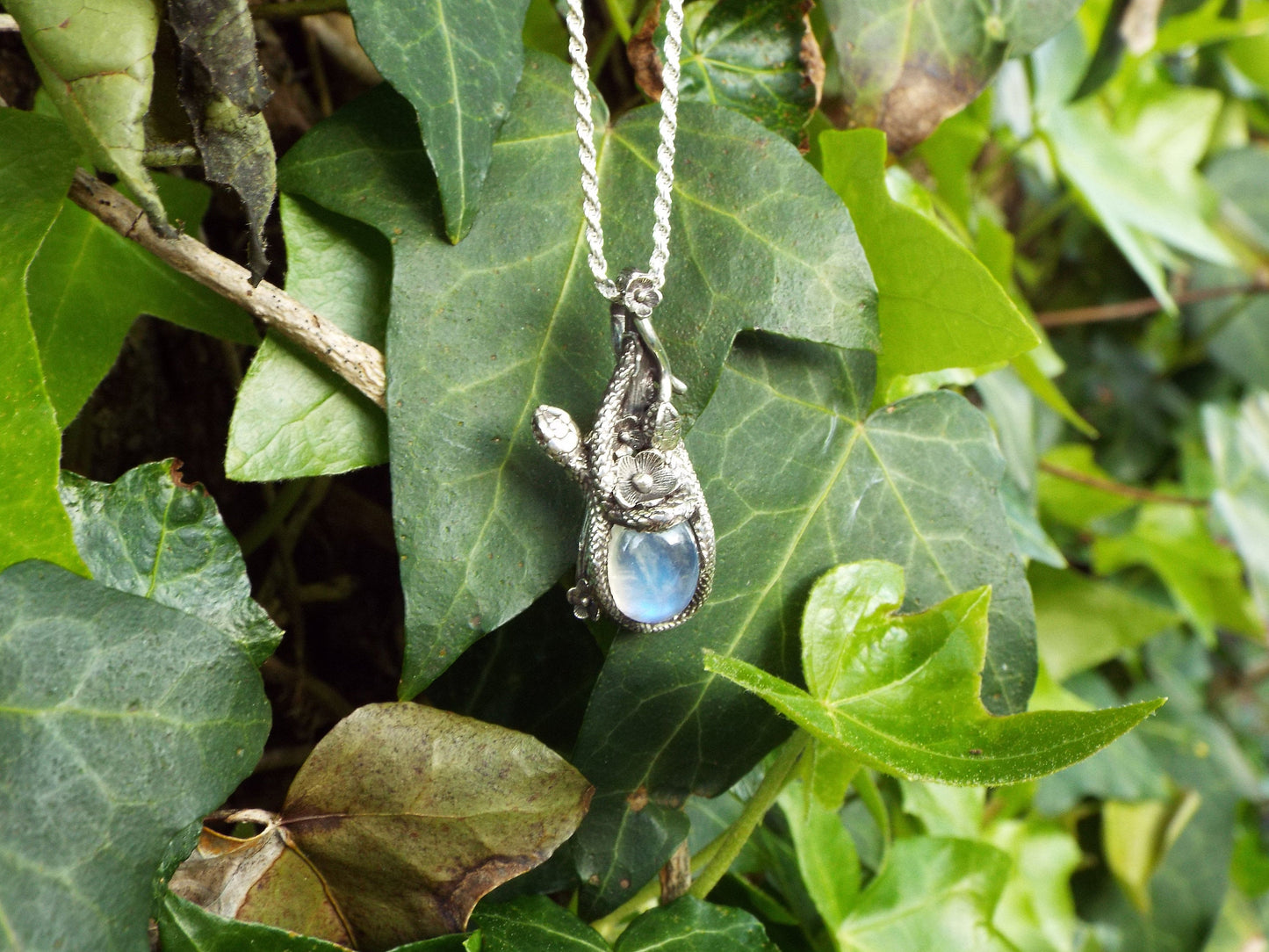 Moonlight Garden Stroll pendant - JF Fantasy Jewelry