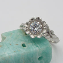 Load image into Gallery viewer, Blossoming Love Moissanite Flower Engagement Ring - JF Fantasy Jewelry
