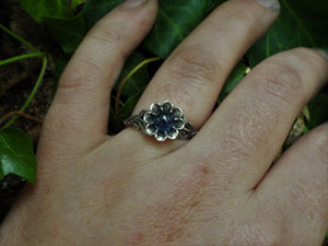 Blossoming Love Sapphire Flower Engagement Ring - JF Fantasy Jewelry