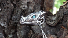 Load image into Gallery viewer, Ice Dragon Pendant - JF Fantasy Jewelry
