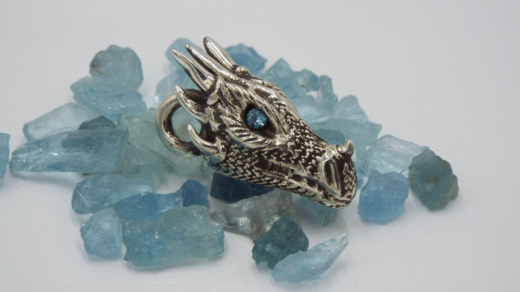 Ice Dragon Pendant - JF Fantasy Jewelry