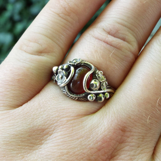 Carnelian Mushroom Forest - JF Fantasy Jewelry