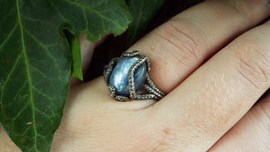 Kraken Kyanite ring - JF Fantasy Jewelry