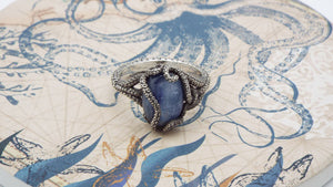 Kraken Kyanite ring - JF Fantasy Jewelry