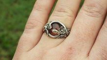 Load image into Gallery viewer, Strawberry Quartz Snake Ring - JF Fantasy Jewelry
