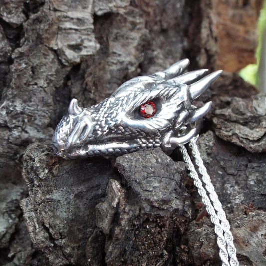 Fire Dragon Pendant - JF Fantasy Jewelry