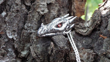 Load image into Gallery viewer, Fire Dragon Pendant - JF Fantasy Jewelry
