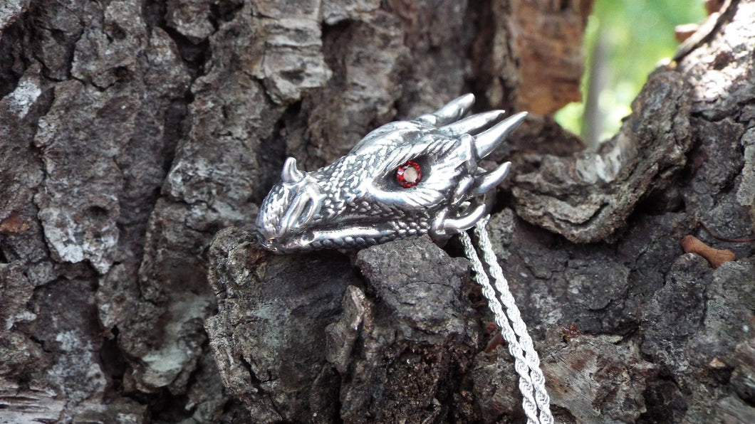 Fire Dragon Pendant - JF Fantasy Jewelry
